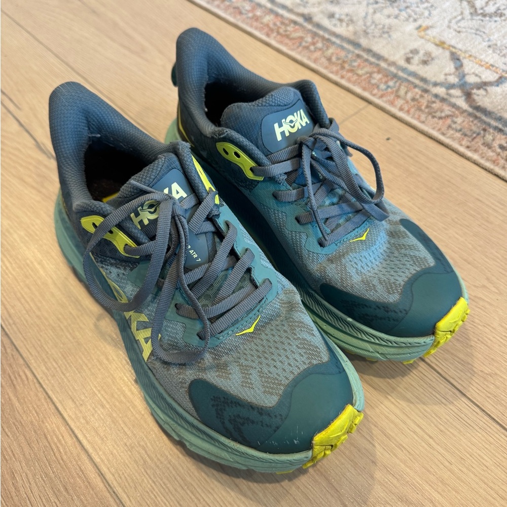 Hoka Women’s Challanger ATR 7 GTX Gore-Tex trail shoes.